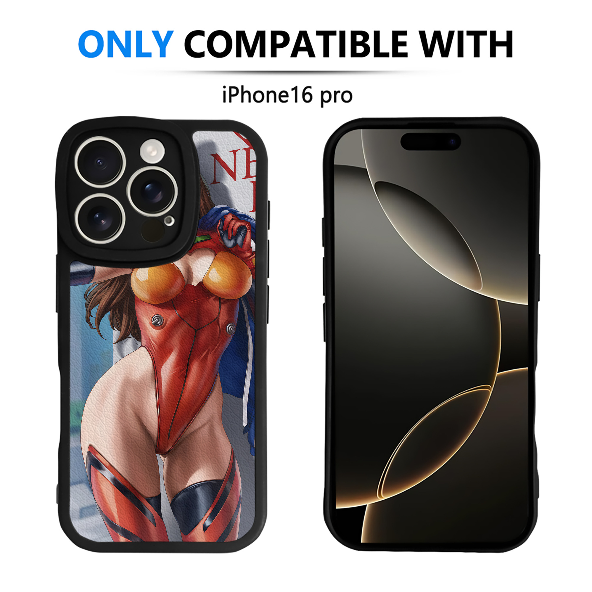 （画像用） EVA 新世紀エヴァンゲリオン 【iPhone 16シリーズ対応】シリコンスマホケース（レザー調） 材質：シリコン
